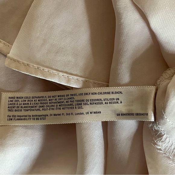 Anthropologie wide leg cropped Satin/Lace spaghetti strap one piece size Small - Picture 8 of 16